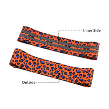 Load image into Gallery viewer, Unisex Leopard Print Yoga Squat Circle Loop Hips Resistance Bands Elastic Workout Fitness Equipment