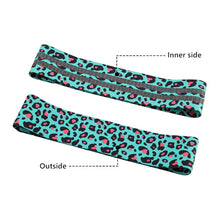 Load image into Gallery viewer, Unisex Leopard Print Yoga Squat Circle Loop Hips Resistance Bands Elastic Workout Fitness Equipment