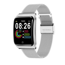 Load image into Gallery viewer, Stainless Steel LED Screen Smart Band Blood Pressure Heart Rate Monitor Smart Watch Health Wristband Home Health Care