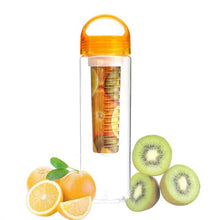 Load image into Gallery viewer, Tritan Plastic Sports Shaker Water Bottle Fruit Infuse Juice Bottle Home Outdoor Travel Drinkware